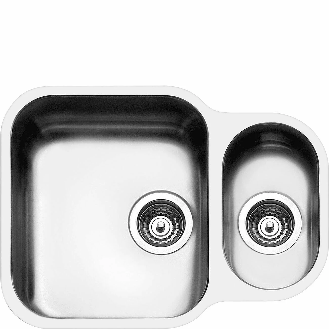 58cm Alba 1.5 Bowl Undermounted Sink