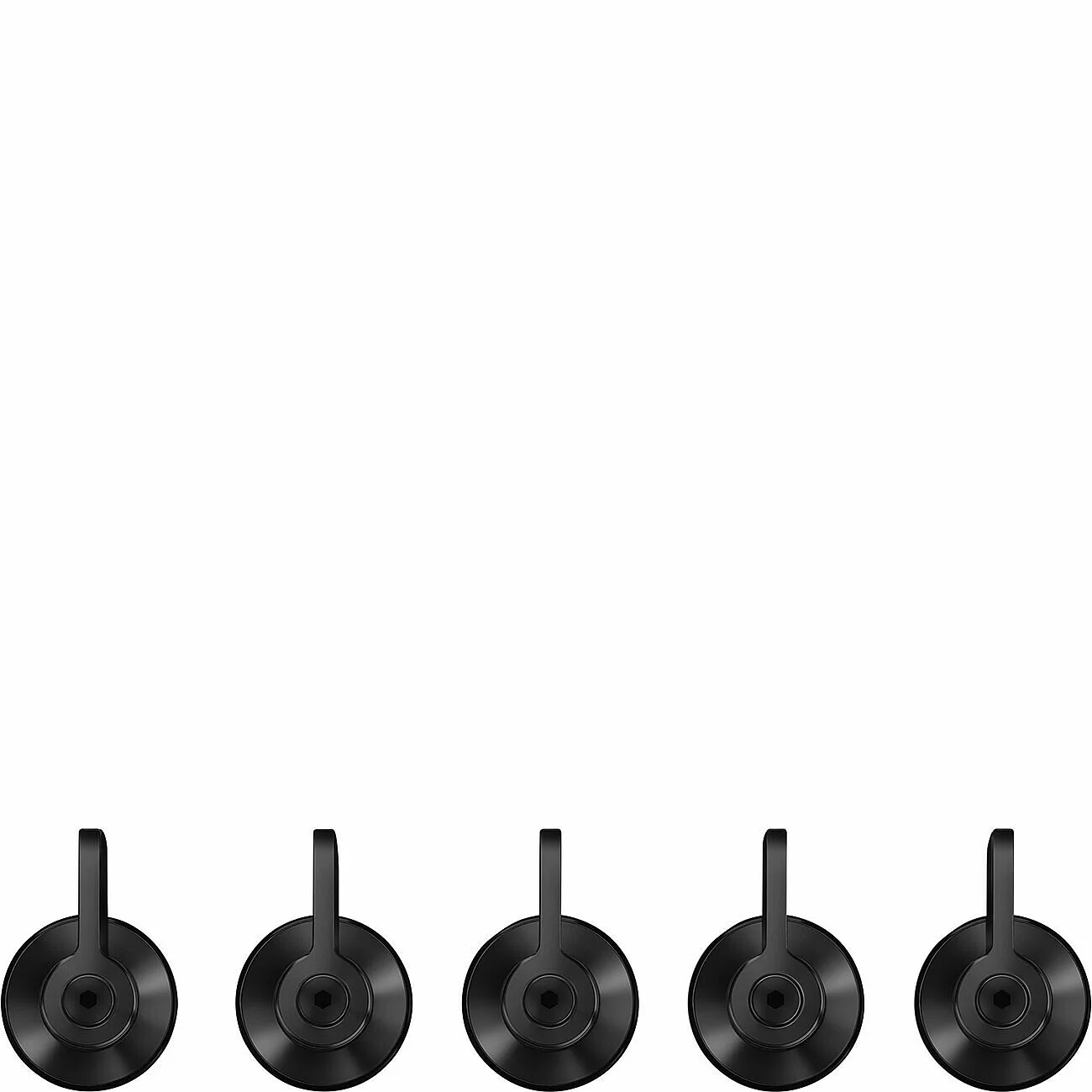 Set of 5 Matte Black Classic controls for use with Gas on Glass hobs - Image 6